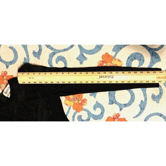 Vtg Saks Fifth Ave Sz 4 1960's Blk Boucle Lace ovrly Embrd STUNNER Sweater Dress - Picture 13 of 16